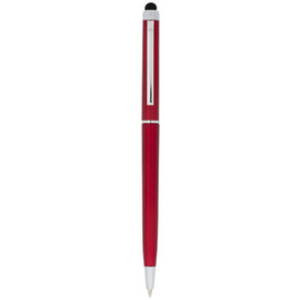 Valeria ABS Kugelschreiber mit Stylus, rot bedrucken, Art.-Nr. 10730003