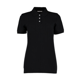 Kustom Kit Women`s Regular Fit Kate Comfortec® Polo, Black, XS bedrucken, Art.-Nr. 595111011