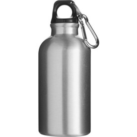 Trinkflasche aus Aluminium Santiago – Silber bedrucken, Art.-Nr. 032999999_7552