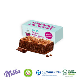 Milka Mini Schoko-Kuchen „Choco Brownie“, Klimaneutral, FSC® bedrucken, Art.-Nr. 91418
