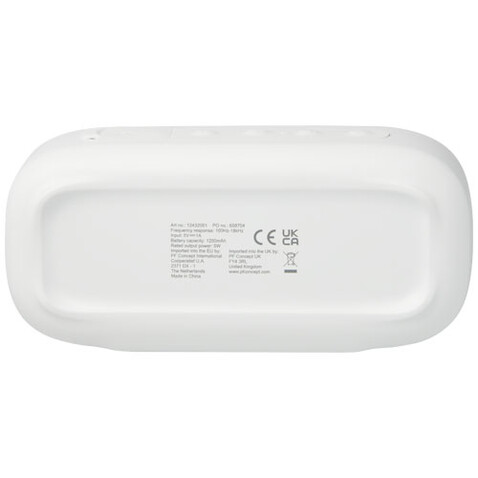 Stark 2.0 Bluetooth® Lautsprecher aus recyceltem Kunststoff, 5W, IPX5, weiss bedrucken, Art.-Nr. 12432001 Stark 2.0 Bluetooth® Lautsprecher aus recyceltem Kunststoff, 5W, IPX5, weiss bedrucken, Art.-Nr. 12432001