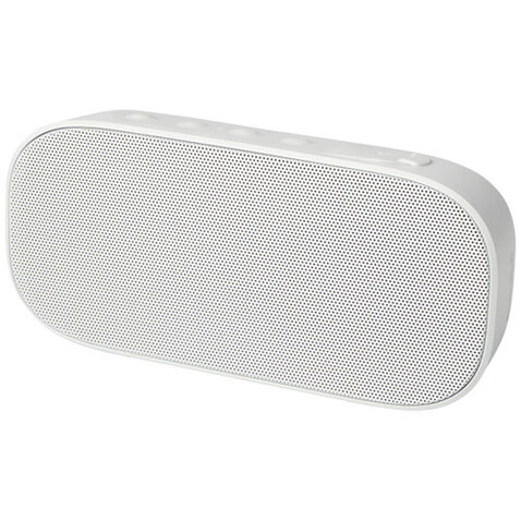 Stark 2.0 Bluetooth® Lautsprecher aus recyceltem Kunststoff, 5W, IPX5, weiss bedrucken, Art.-Nr. 12432001 Stark 2.0 Bluetooth® Lautsprecher aus recyceltem Kunststoff, 5W, IPX5, weiss bedrucken, Art.-Nr. 12432001