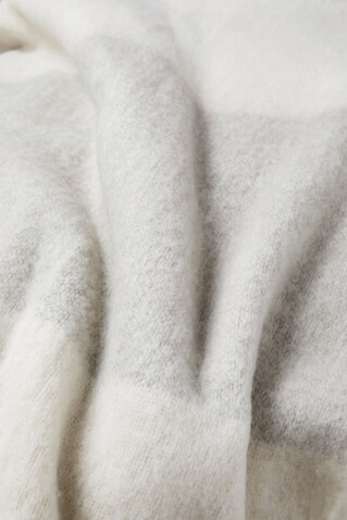 VINGA Saletto Decke aus Wollgemisch beige, beige bedrucken, Art.-Nr. V404033