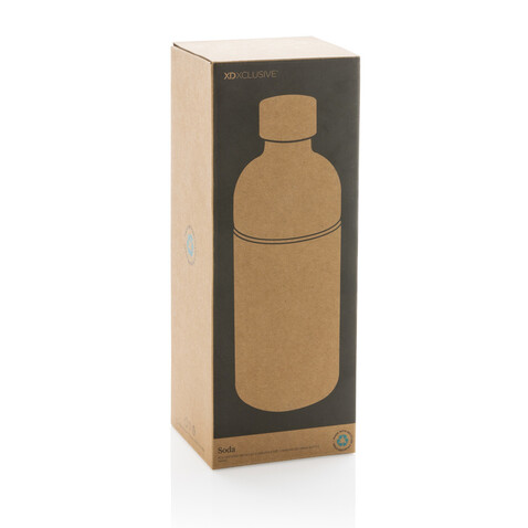 Soda Trinkflasche aus RCS-zertifiziertem Stainless-Steel weiß bedrucken, Art.-Nr. P435.803 Soda Trinkflasche aus RCS-zertifiziertem Stainless-Steel weiß bedrucken, Art.-Nr. P435.803