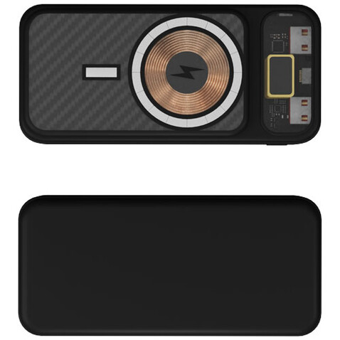 SCX.design P50 magnetische Powerbank 20.000 mAh mit Leuchtlogo, schwarz bedrucken, Art.-Nr. 1PX12990 SCX.design P50 magnetische Powerbank 20.000 mAh mit Leuchtlogo, schwarz bedrucken, Art.-Nr. 1PX12990