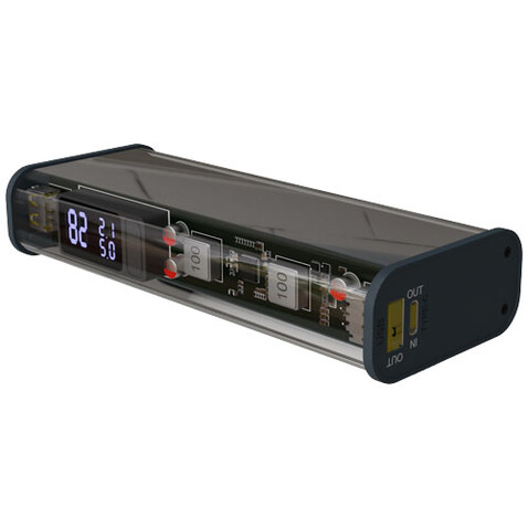 SCX.design P51 Powerbank 20.000 mAh mit Leuchtlogo, transparent bedrucken, Art.-Nr. 1PX13101 SCX.design P51 Powerbank 20.000 mAh mit Leuchtlogo, transparent bedrucken, Art.-Nr. 1PX13101