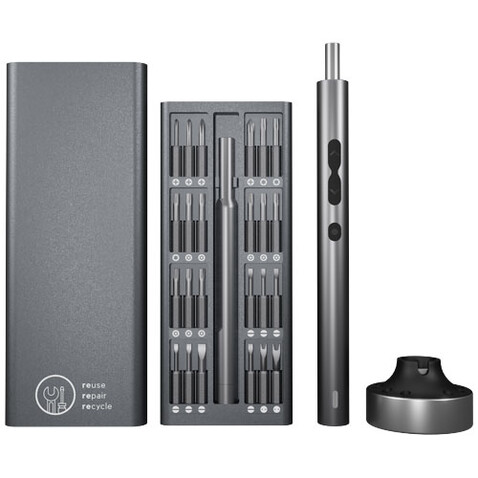 SCX.design T25 All-in-One Elektro-Schraubendreher-Set, schwarz bedrucken, Art.-Nr. 1PX13790 SCX.design T25 All-in-One Elektro-Schraubendreher-Set, schwarz bedrucken, Art.-Nr. 1PX13790