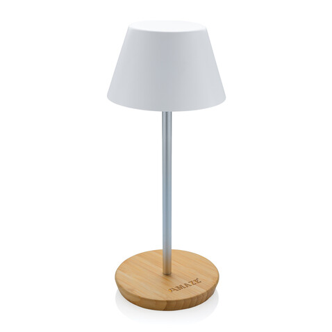 Pure Glow USB-Tischleuchte aus RCS recyceltem Kunststoff weiß bedrucken, Art.-Nr. P513.283 Pure Glow USB-Tischleuchte aus RCS recyceltem Kunststoff weiß bedrucken, Art.-Nr. P513.283