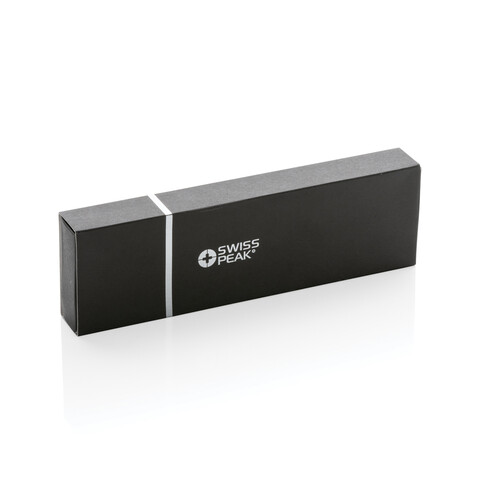 Swiss Peak Cedar Stifte-Set aus RCS recyceltem Aluminium schwarz bedrucken, Art.-Nr. P611.161 Swiss Peak Cedar Stifte-Set aus RCS recyceltem Aluminium schwarz bedrucken, Art.-Nr. P611.161