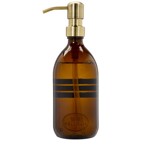 Wellmark Bubbles Seifenspender, 500 ml, amber heather bedrucken, Art.-Nr. 12631011 Wellmark Bubbles Seifenspender, 500 ml, amber heather bedrucken, Art.-Nr. 12631011