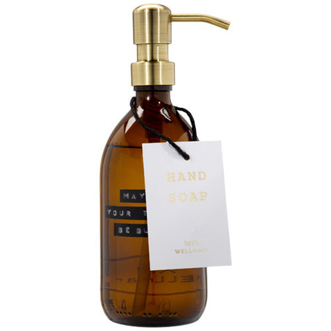 Wellmark Bubbles Seifenspender, 500 ml, amber heather bedrucken, Art.-Nr. 12631011 Wellmark Bubbles Seifenspender, 500 ml, amber heather bedrucken, Art.-Nr. 12631011