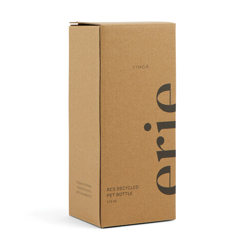 VINGA Erie 575ml Flasche aus RCS recyceltem PET blau bedrucken, Art.-Nr. V433025 VINGA Erie 575ml Flasche aus RCS recyceltem PET blau bedrucken, Art.-Nr. V433025