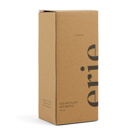 VINGA Erie 575ml Flasche aus RCS recyceltem PET transparent bedrucken, Art.-Nr. V433020