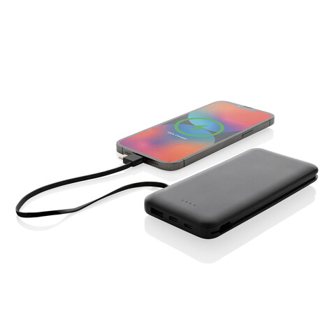 Lockhart 10.000mAh Powerbank aus RCS Kunststoff schwarz bedrucken, Art.-Nr. P322.431 Lockhart 10.000mAh Powerbank aus RCS Kunststoff schwarz bedrucken, Art.-Nr. P322.431