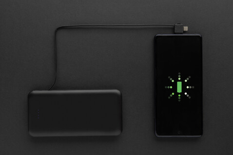Lockhart 10.000mAh Powerbank aus RCS Kunststoff schwarz bedrucken, Art.-Nr. P322.431 Lockhart 10.000mAh Powerbank aus RCS Kunststoff schwarz bedrucken, Art.-Nr. P322.431