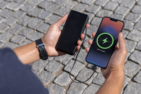 Lockhart 10.000mAh Powerbank aus RCS Kunststoff schwarz bedrucken, Art.-Nr. P322.431 Lockhart 10.000mAh Powerbank aus RCS Kunststoff schwarz bedrucken, Art.-Nr. P322.431