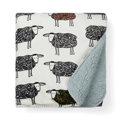VINGA Sheep Decke aus GRS recyceltem PET weiß bedrucken, Art.-Nr. 453100 VINGA Sheep Decke aus GRS recyceltem PET weiß bedrucken, Art.-Nr. 453100