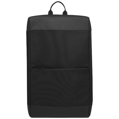 Rise Laptop-Rucksack GRS Recycelt 15,6", schwarz bedrucken, Art.-Nr. 12069790