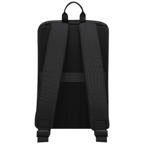 Rise Laptop-Rucksack GRS Recycelt 15,6", schwarz bedrucken, Art.-Nr. 12069790