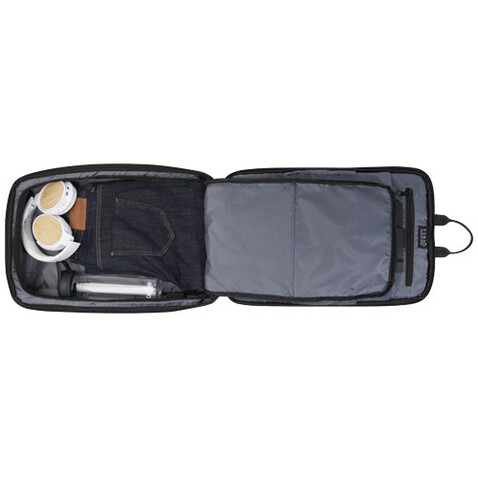 Rise Laptop-Rucksack GRS Recycelt 15,6", schwarz bedrucken, Art.-Nr. 12069790