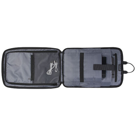 Rise Laptop-Rucksack GRS Recycelt 15,6", schwarz bedrucken, Art.-Nr. 12069790