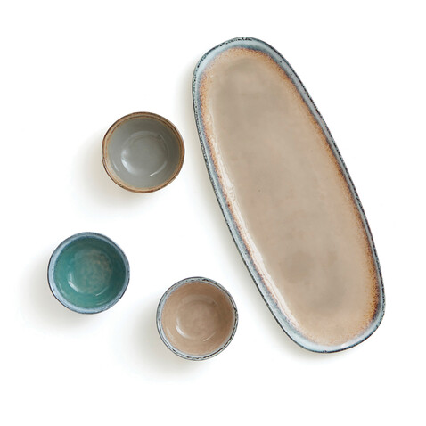 Nomimono Servier-Set beige bedrucken, Art.-Nr. 3559