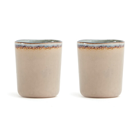 Nomimono Becher, 2er-Set beige bedrucken, Art.-Nr. V432029 Nomimono Becher, 2er-Set beige bedrucken, Art.-Nr. V432029