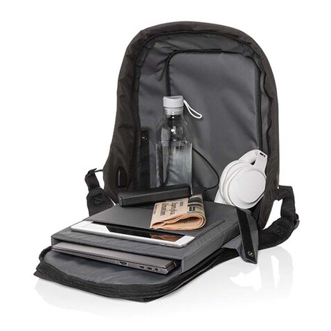 Swiss Peak 15,6" Anti-Diebstahl Laptop-Rucksack schwarz bedrucken, Art.-Nr. P763.091 Swiss Peak 15,6" Anti-Diebstahl Laptop-Rucksack schwarz bedrucken, Art.-Nr. P763.091