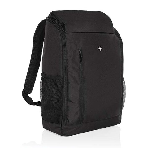 Swiss Peak AWARE™ Easy Access 15.6" Laptop-Rucksack schwarz bedrucken, Art.-Nr. P763.111 Swiss Peak AWARE™ Easy Access 15.6" Laptop-Rucksack schwarz bedrucken, Art.-Nr. P763.111
