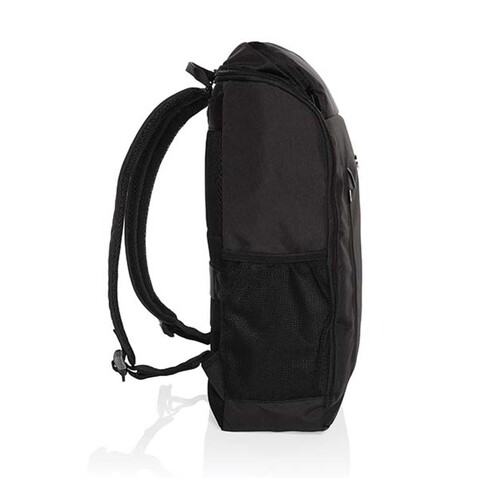 Swiss Peak AWARE™ Easy Access 15.6" Laptop-Rucksack schwarz bedrucken, Art.-Nr. P763.111 Swiss Peak AWARE™ Easy Access 15.6" Laptop-Rucksack schwarz bedrucken, Art.-Nr. P763.111