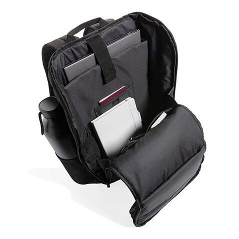 Swiss Peak AWARE™ Easy Access 15.6" Laptop-Rucksack schwarz bedrucken, Art.-Nr. P763.111 Swiss Peak AWARE™ Easy Access 15.6" Laptop-Rucksack schwarz bedrucken, Art.-Nr. P763.111