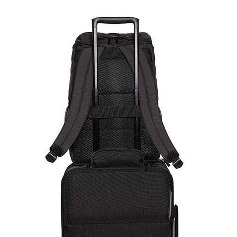 Swiss Peak AWARE™ Easy Access 15.6" Laptop-Rucksack schwarz bedrucken, Art.-Nr. P763.111 Swiss Peak AWARE™ Easy Access 15.6" Laptop-Rucksack schwarz bedrucken, Art.-Nr. P763.111