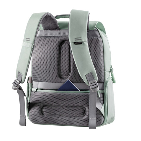 Soft Daypack Minze, grau bedrucken, Art.-Nr. P705.987
