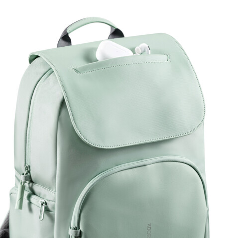 Soft Daypack Minze, grau bedrucken, Art.-Nr. P705.987