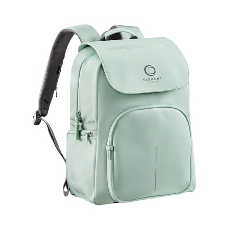 Soft Daypack Minze, grau bedrucken, Art.-Nr. P705.987