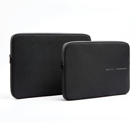 XD Design 14" Laptop Sleeve schwarz, grau bedrucken, Art.-Nr. P706.201