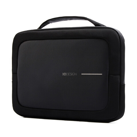 XD Design 16" Laptop Tasche schwarz, grau bedrucken, Art.-Nr. P706.231