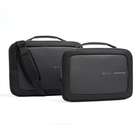 XD Design 16" Laptop Tasche schwarz, grau bedrucken, Art.-Nr. P706.231