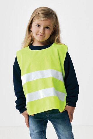 Sicherheitsweste aus GRS recyceltem PET 3-6 Jahre gelb bedrucken, Art.-Nr. P239.756 Sicherheitsweste aus GRS recyceltem PET 3-6 Jahre gelb bedrucken, Art.-Nr. P239.756