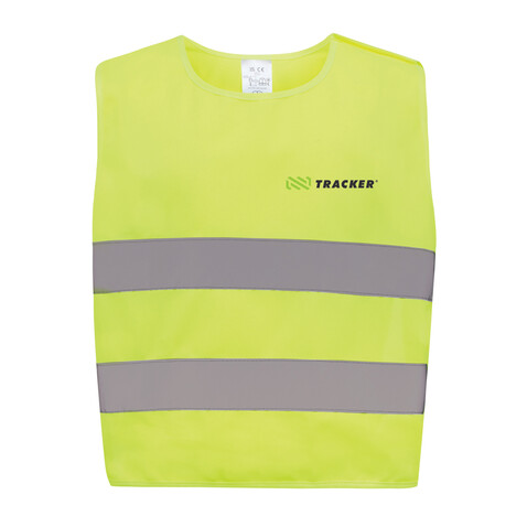 Sicherheitsweste aus GRS recyceltem PET 3-6 Jahre gelb bedrucken, Art.-Nr. P239.756 Sicherheitsweste aus GRS recyceltem PET 3-6 Jahre gelb bedrucken, Art.-Nr. P239.756