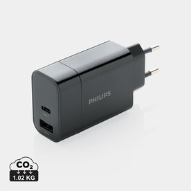 Philips Ultra Fast PD Wall-Charger schwarz bedrucken, Art.-Nr. P301.081