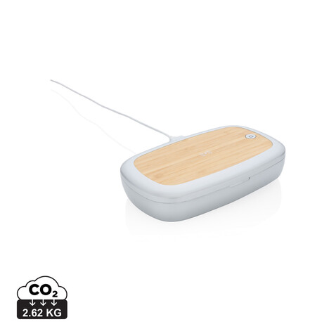 Rena UV-C Sterilisations-Box mit 5W Wireless Charger grau bedrucken, Art.-Nr. P301.132 Rena UV-C Sterilisations-Box mit 5W Wireless Charger grau bedrucken, Art.-Nr. P301.132