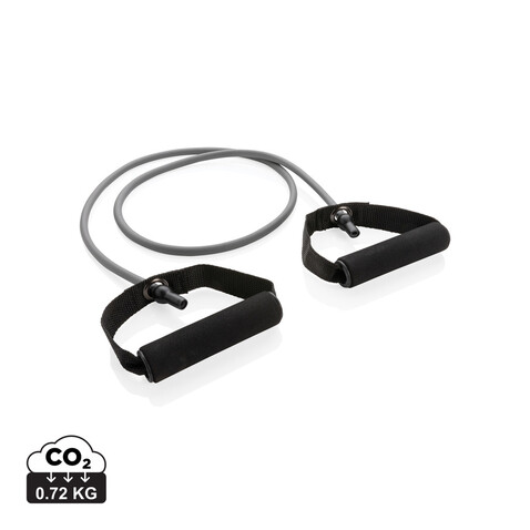 Fitness Resistance-Tube im Etui anthrazit, schwarz bedrucken, Art.-Nr. P320.062 Fitness Resistance-Tube im Etui anthrazit, schwarz bedrucken, Art.-Nr. P320.062