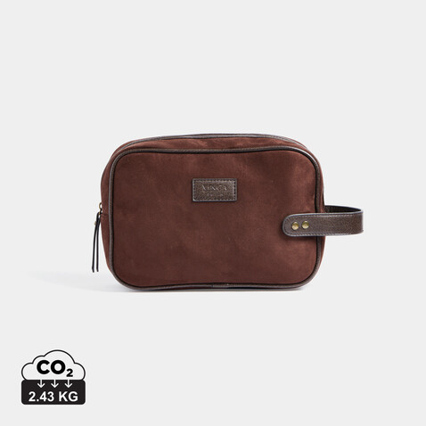 VINGA Hunton Kosmetiktasche braun bedrucken, Art.-Nr. 526019 VINGA Hunton Kosmetiktasche braun bedrucken, Art.-Nr. 526019