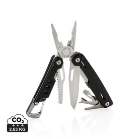 Solid Multitool mit Karabiner schwarz bedrucken, Art.-Nr. P221.331