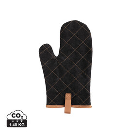 Deluxe Canvas Ofenhandschuh schwarz bedrucken, Art.-Nr. P262.831