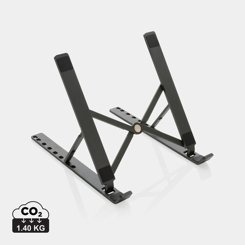 Terra universeller Laptop-/Tablet-Ständer aus RCS Aluminium grau bedrucken, Art.-Nr. P301.652 Terra universeller Laptop-/Tablet-Ständer aus RCS Aluminium grau bedrucken, Art.-Nr. P301.652