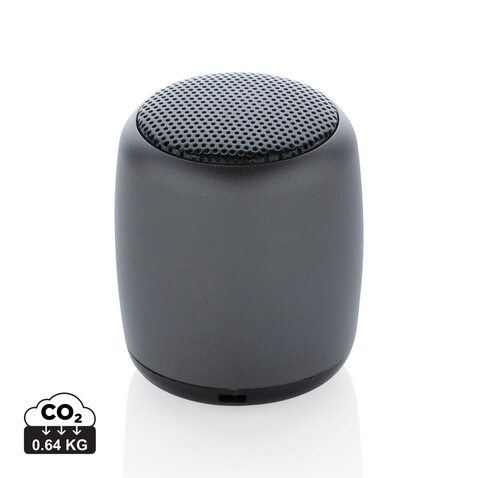 Kabelloser Mini-Lautsprecher aus Aluminium anthrazit bedrucken, Art.-Nr. P329.390 Kabelloser Mini-Lautsprecher aus Aluminium anthrazit bedrucken, Art.-Nr. P329.390