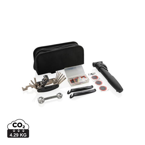 17-tlg. Fahrradreparatur-Set schwarz bedrucken, Art.-Nr. P416.351 17-tlg. Fahrradreparatur-Set schwarz bedrucken, Art.-Nr. P416.351