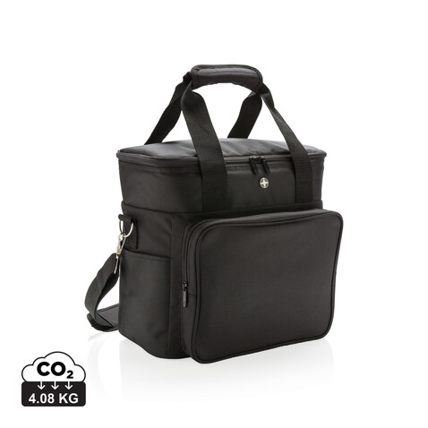 Swiss Peak Kühltasche schwarz, grau bedrucken, Art.-Nr. P422.161